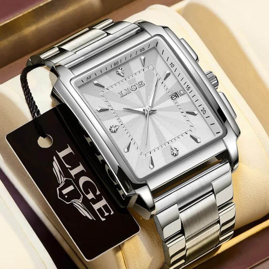 Relógio Masculino de Luxo Impermeável Lige