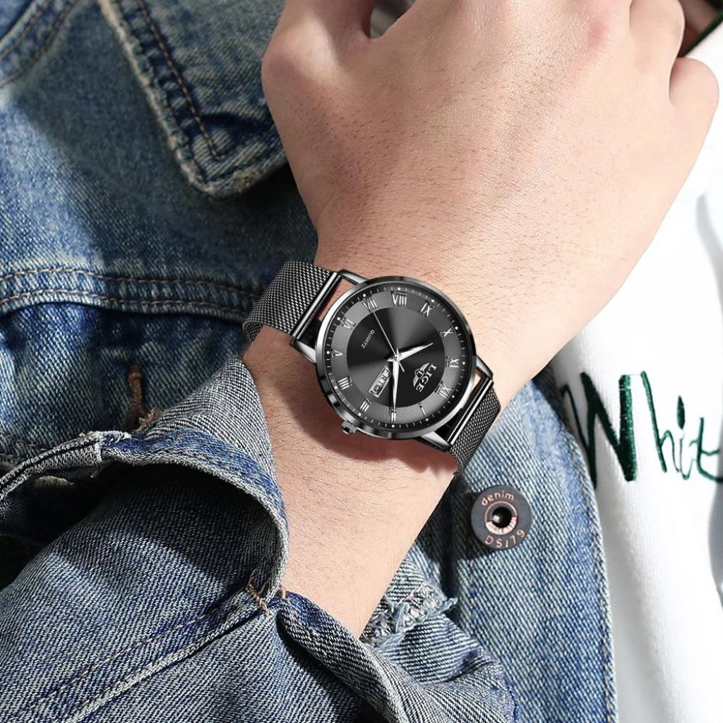 Relógio Masculino Luxo Lige Original