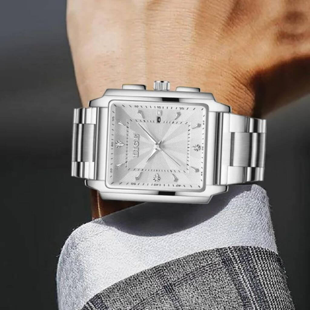 Relógio Masculino de Luxo Impermeável Lige