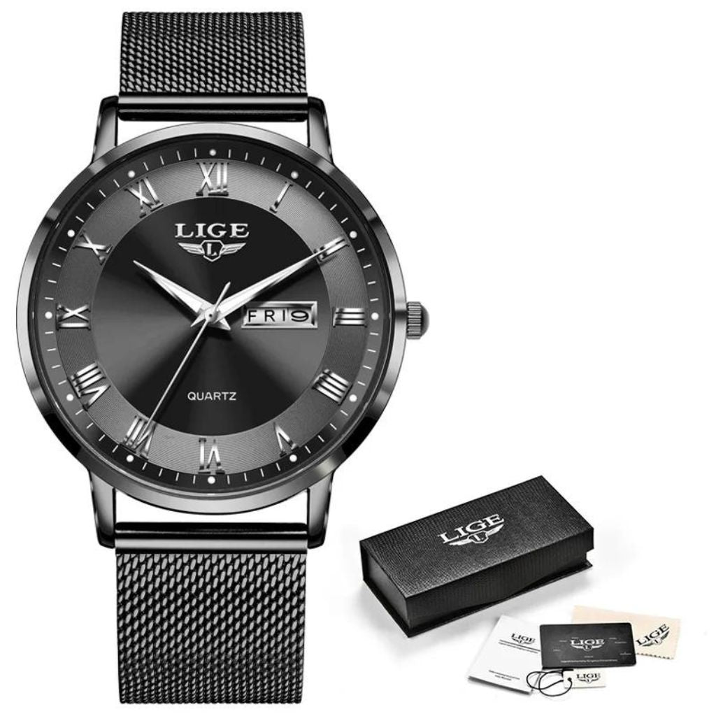 Relógio Masculino Luxo Lige Original