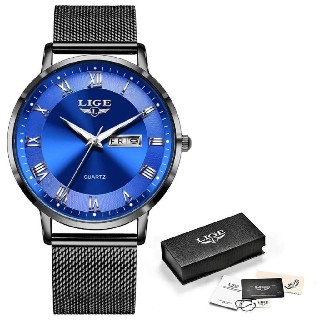 Relógio Masculino Luxo Lige Original