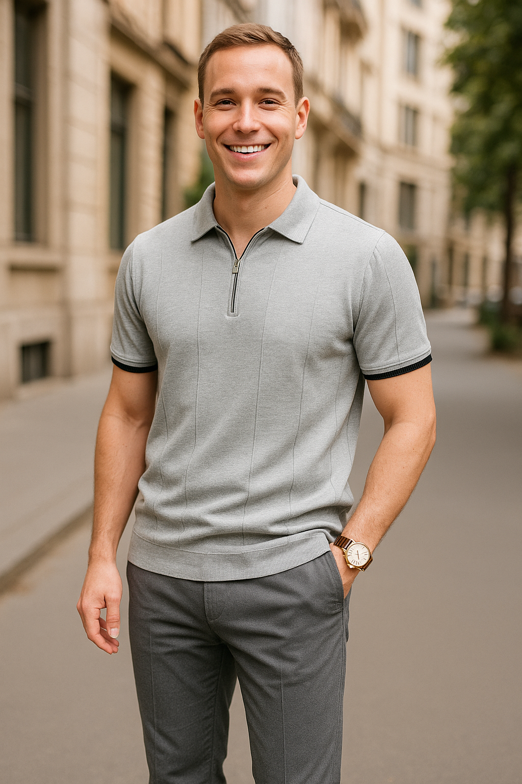 Camisa Polo Golfe Gray