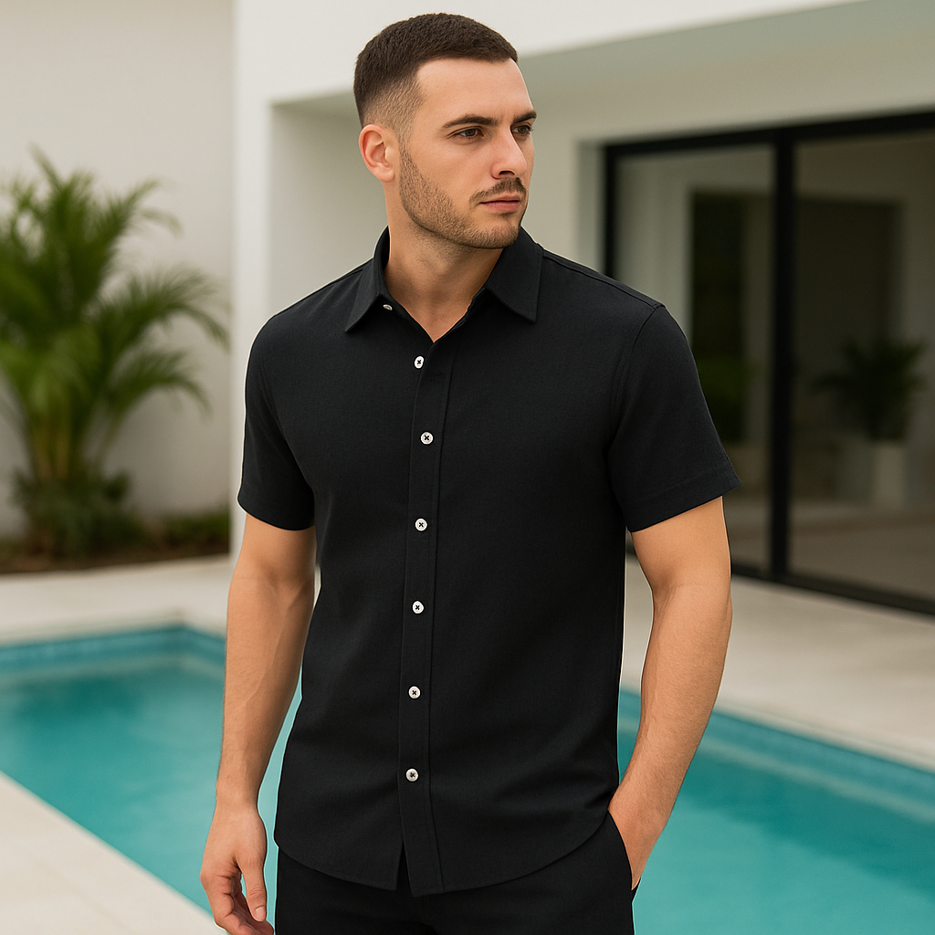 Camisa de Linho Masculina Veneza