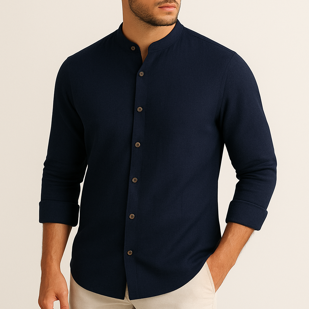 Camisa Gola Padre Manga Longa