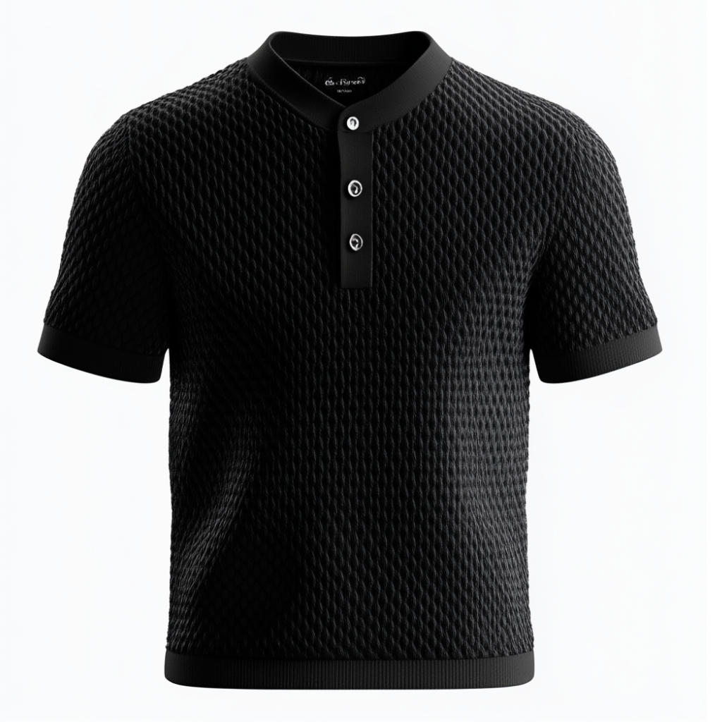 Camisa Polo Malha Franfurt Black