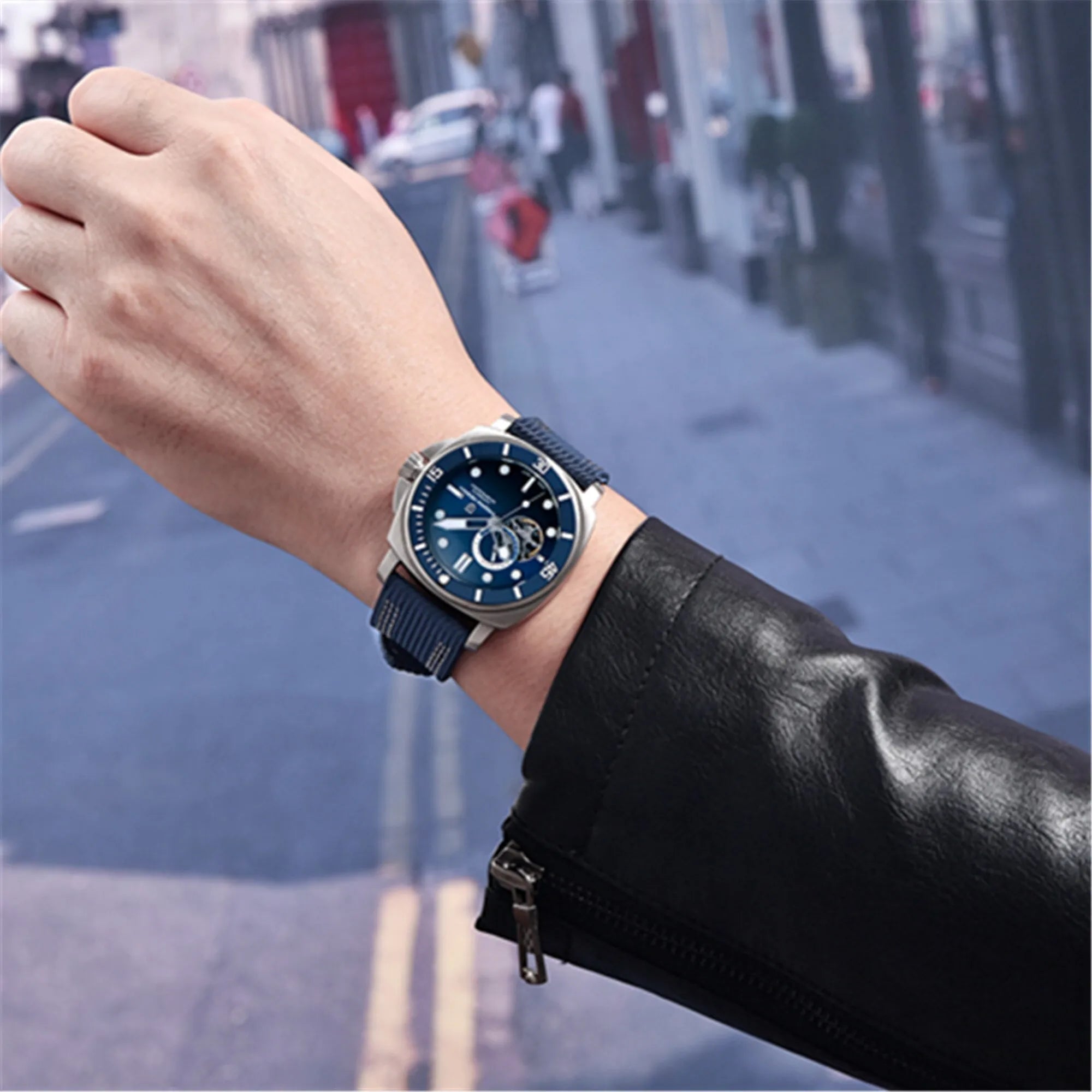 Relógio Pagani Design Lux Blue