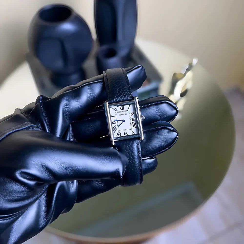 Relógio Clássico Louis Suíço- Inspirado no Cartier