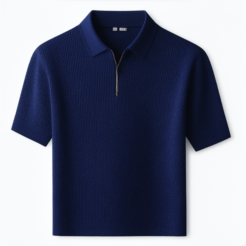 Camisa Polo Malha Francesa Blue