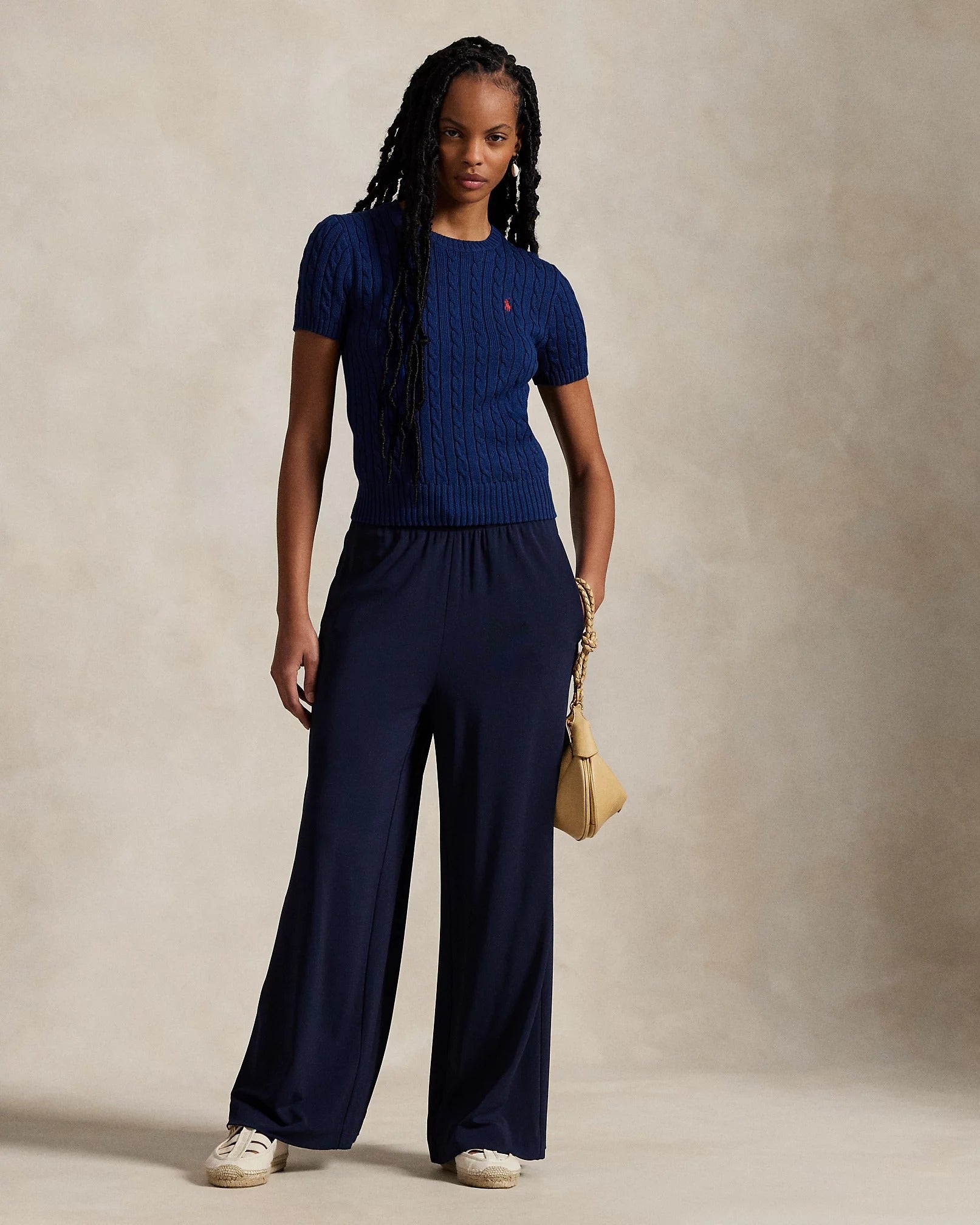 Suéter Ralph Lauren | Manga Curta Trançado