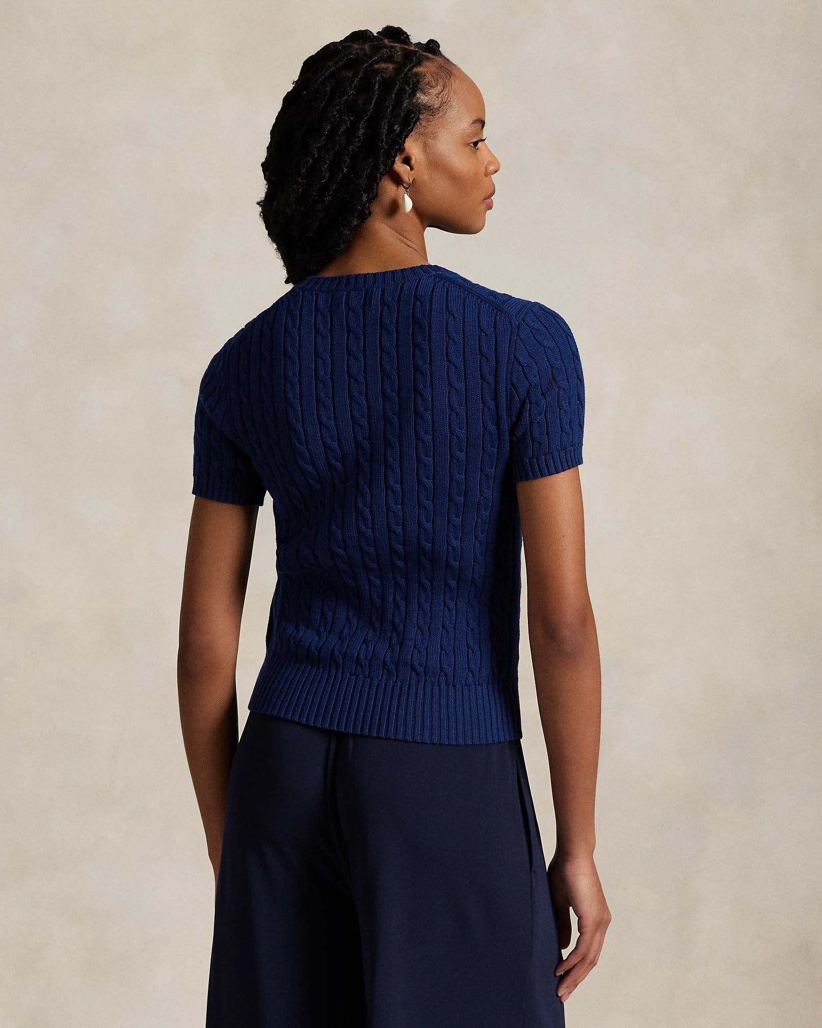 Suéter Ralph Lauren | Manga Curta Trançado