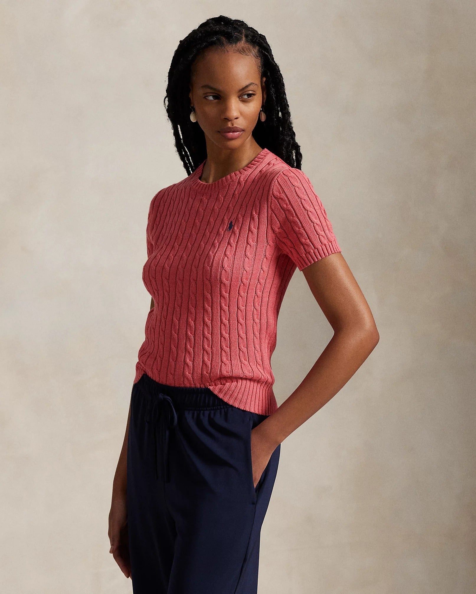 Suéter Ralph Lauren | Manga Curta Trançado