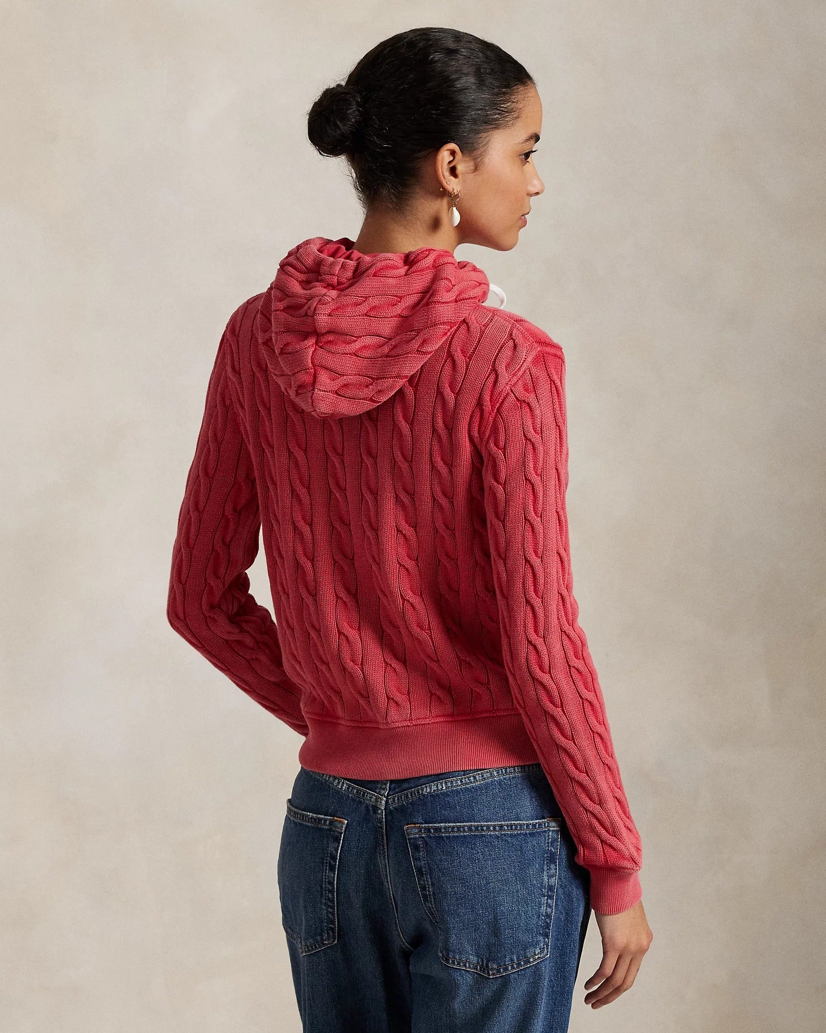 Moletom Ralph Lauren | Capuz de Algodão Tricotado com Zíper