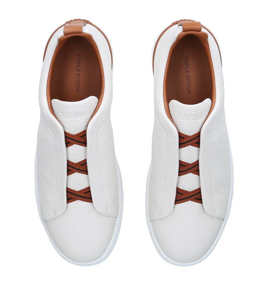 Tenis Zegna Triple Stitch Couro