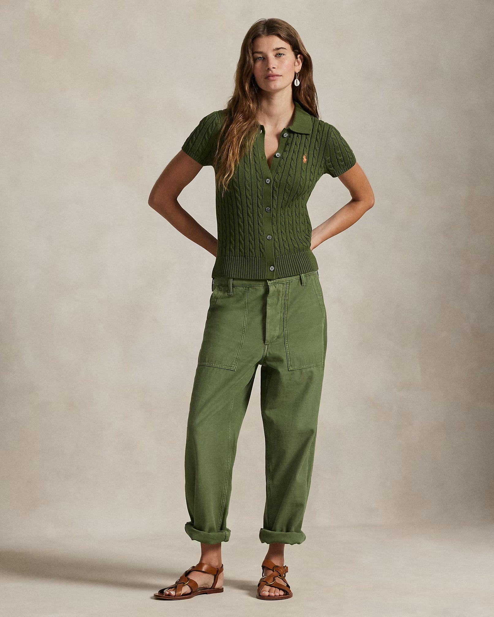 Cardigan Ralph Lauren | Manga Curta