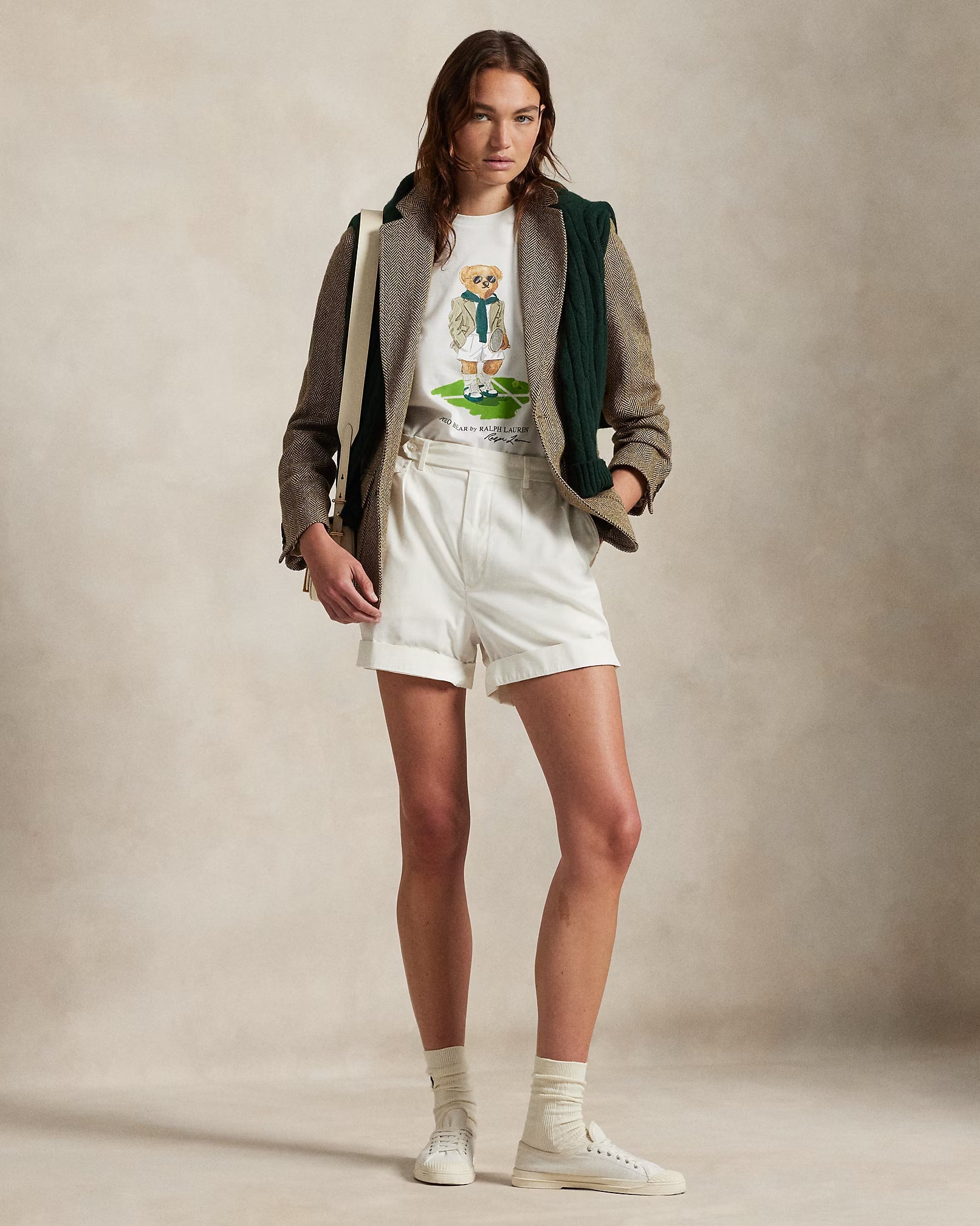 Camiseta Ralph Lauren | Bear com Cachecol