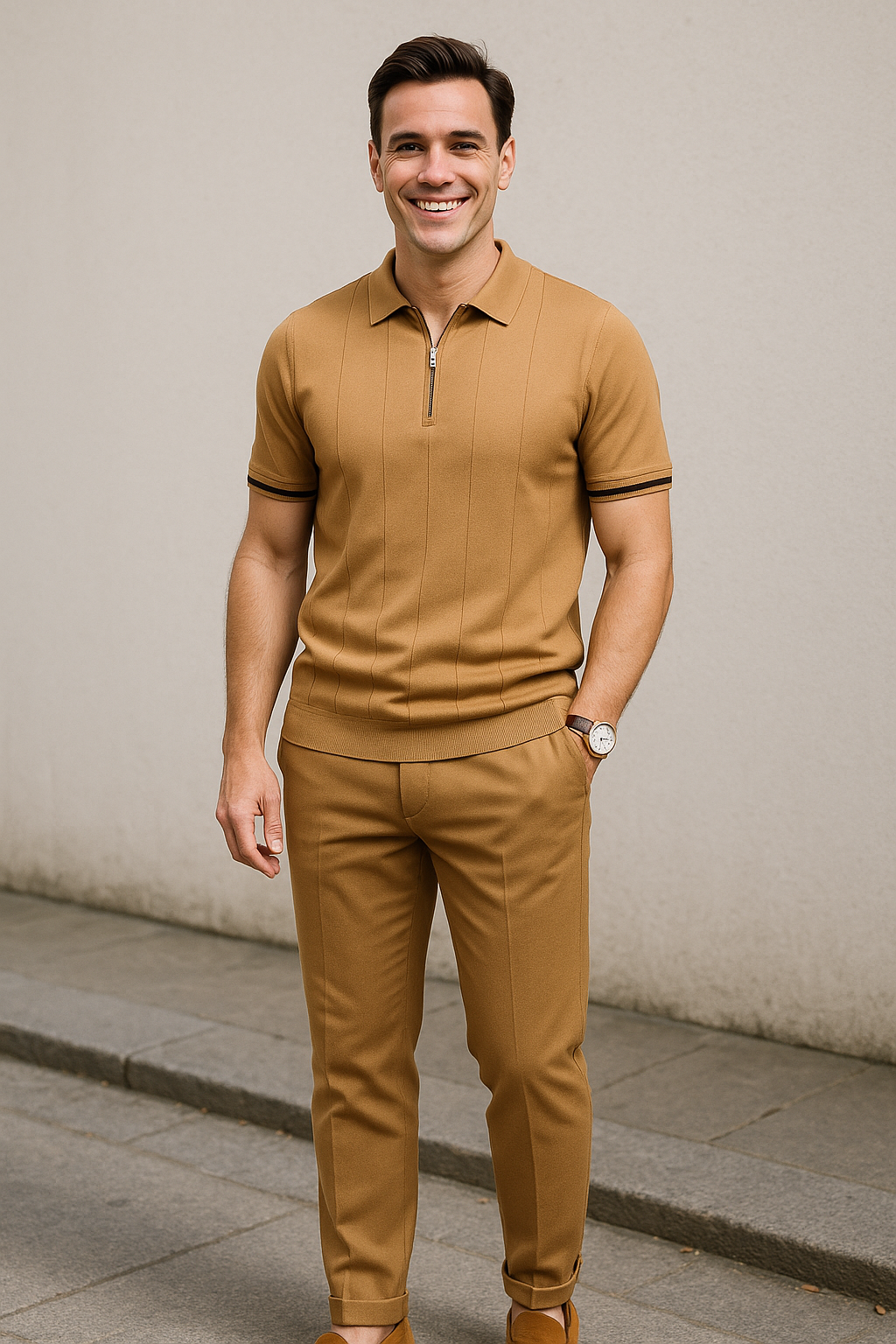 Camisa Polo Golfe Brown