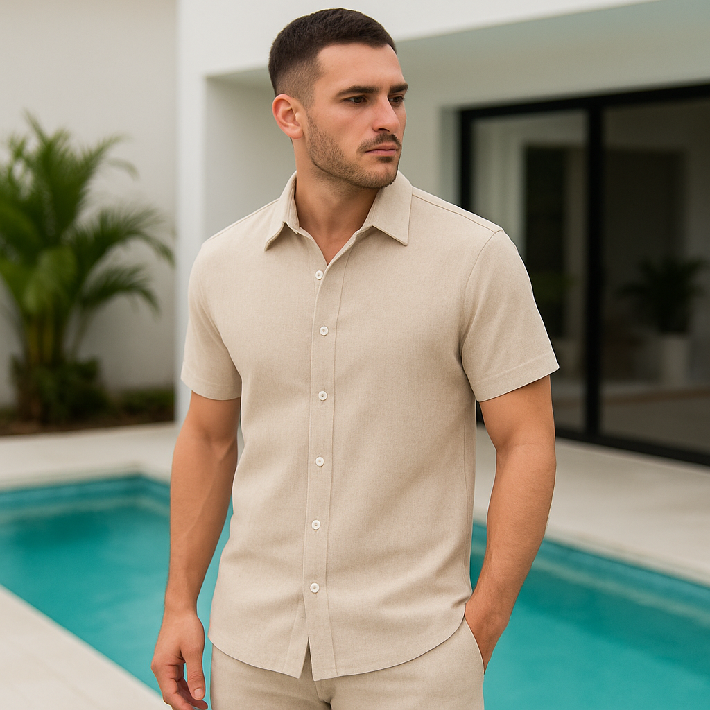 Camisa de Linho Masculina Veneza