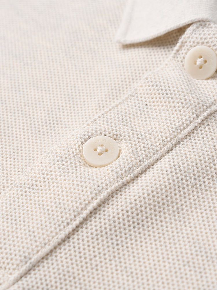 Camisa Masculina Polo Essential Bege