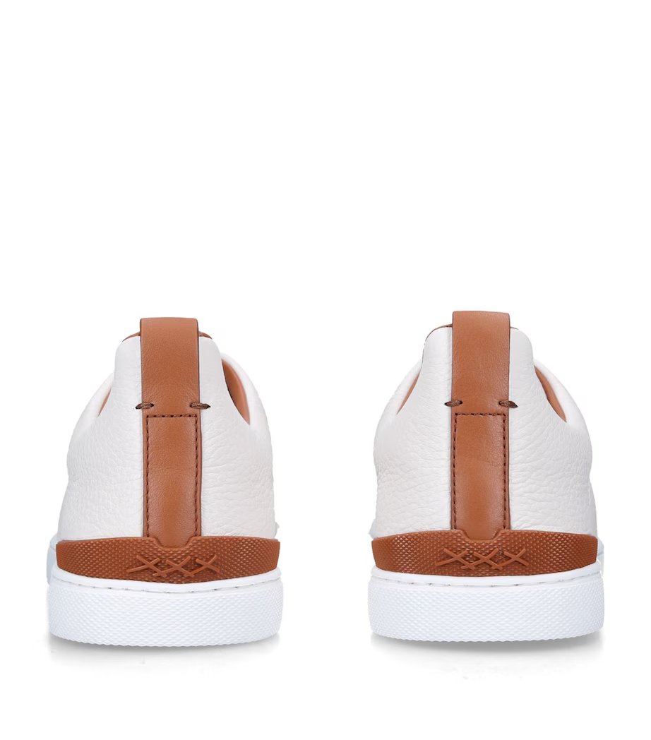 Tenis Zegna Triple Stitch Couro