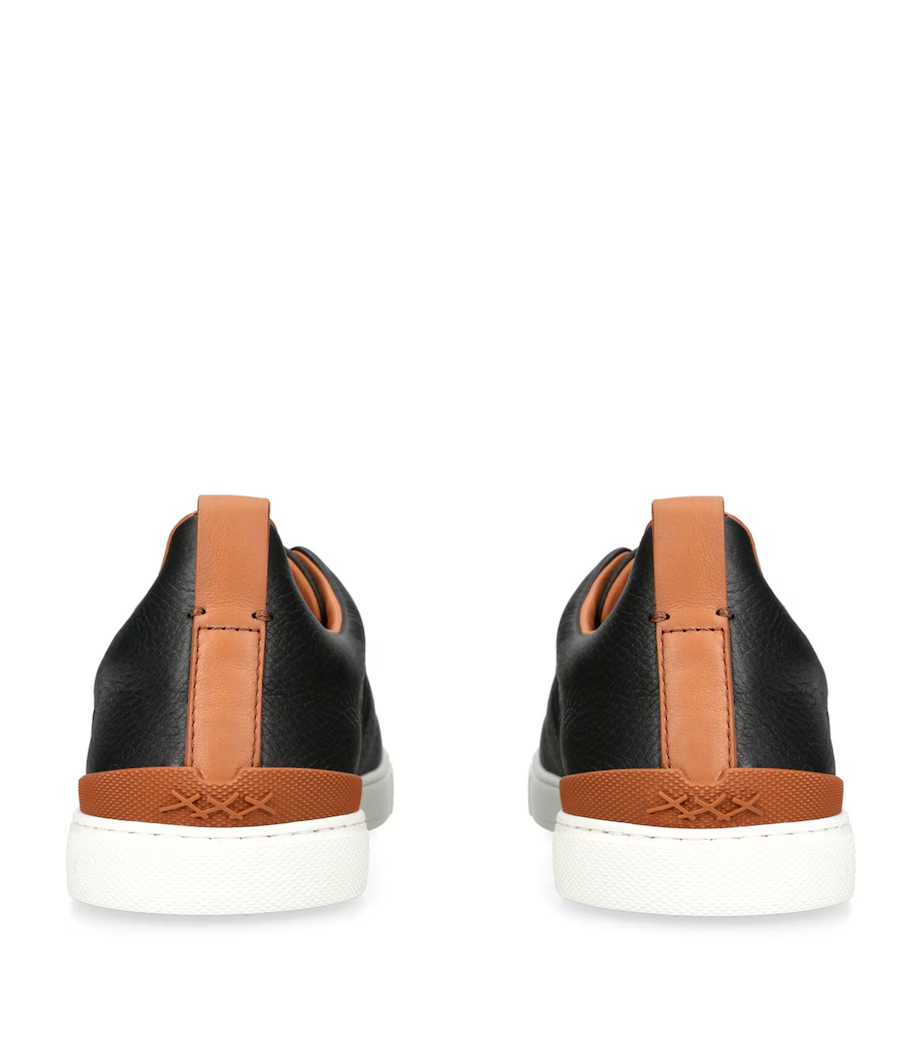 Tenis Zegna Triple Stitch Couro
