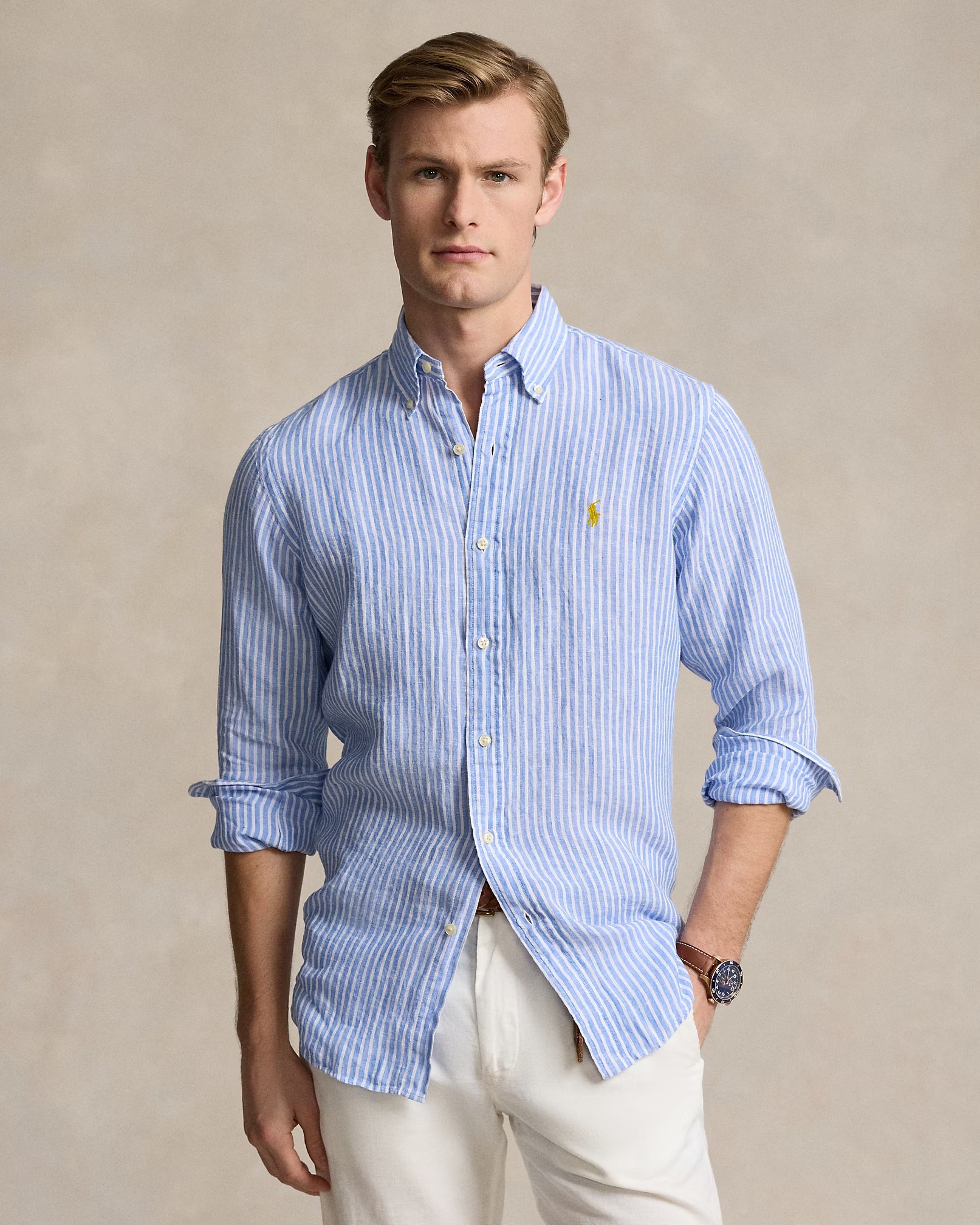 Camisa Ralph Lauren- Algodão listrada