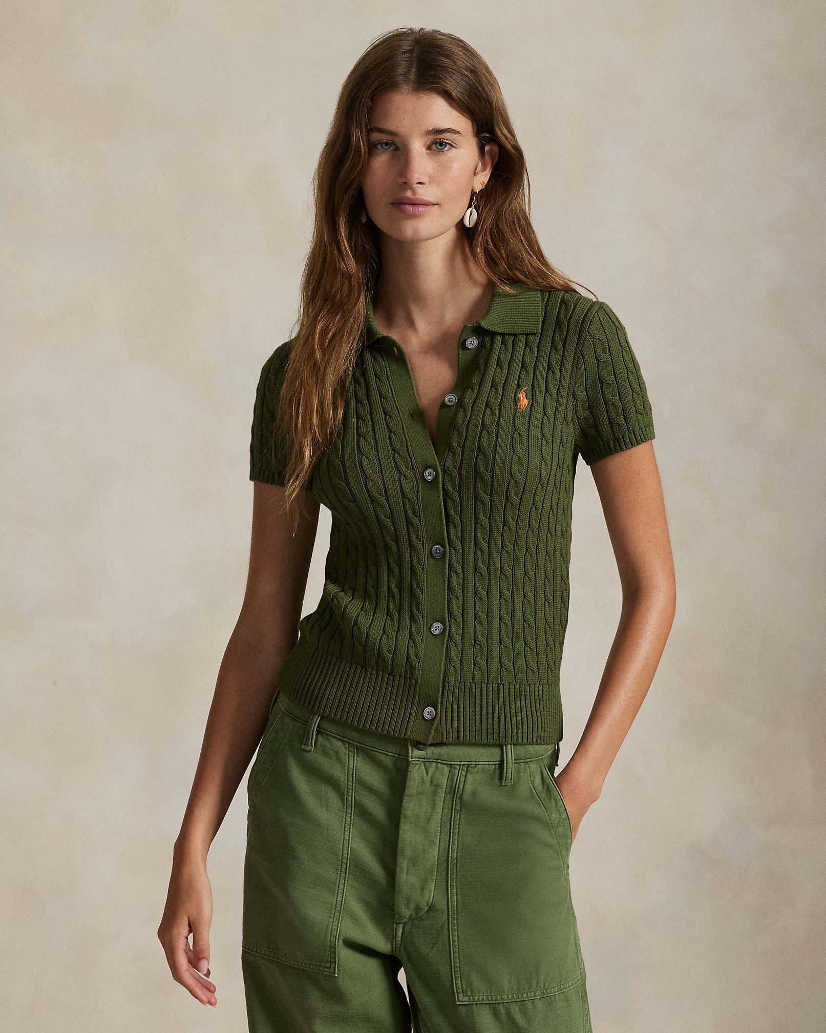 Cardigan Ralph Lauren | Manga Curta