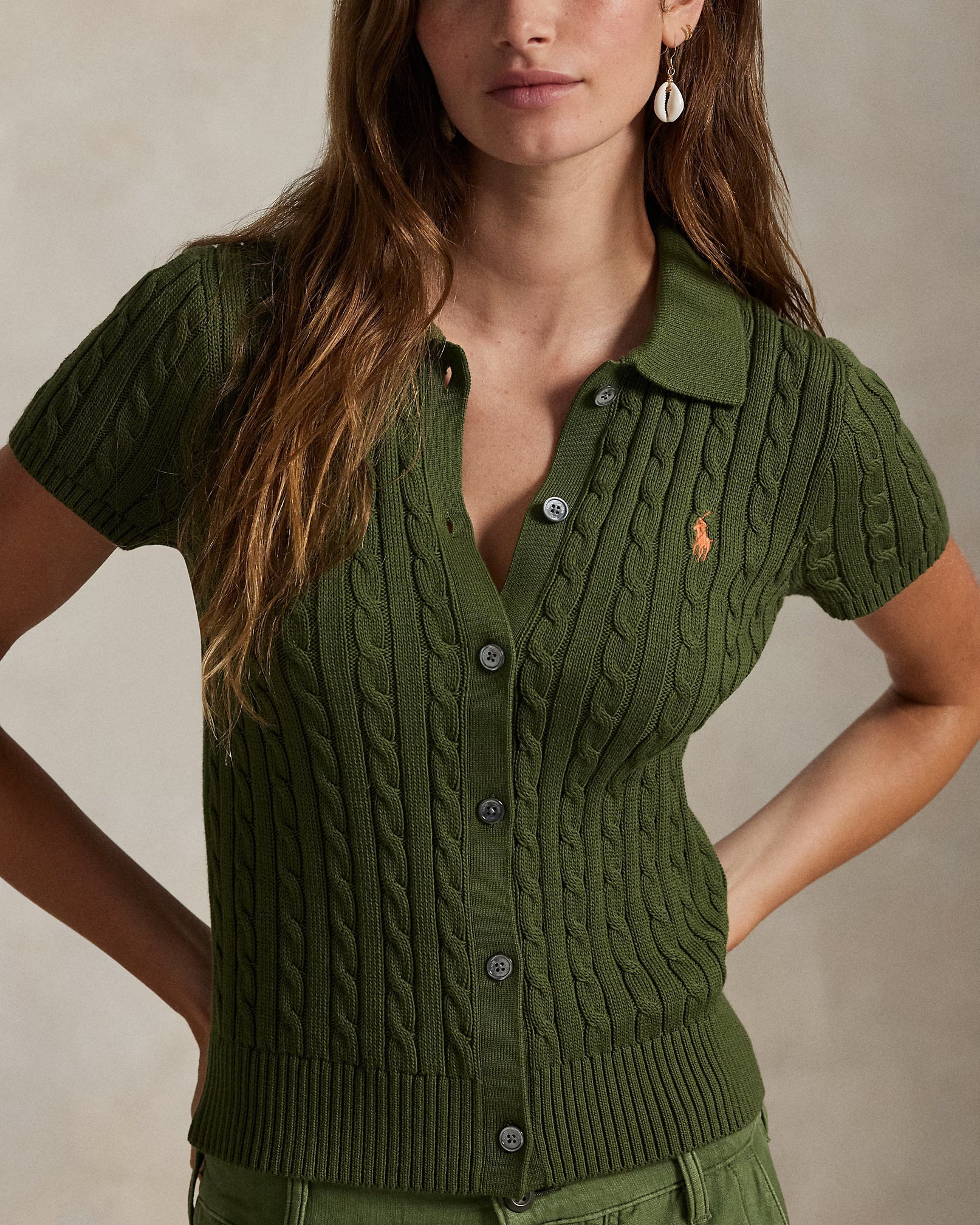 Cardigan Ralph Lauren | Manga Curta