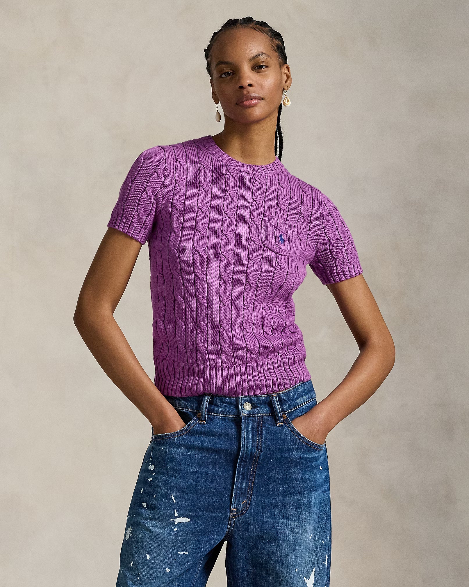 Suéter Ralph Lauren | Manga Curta